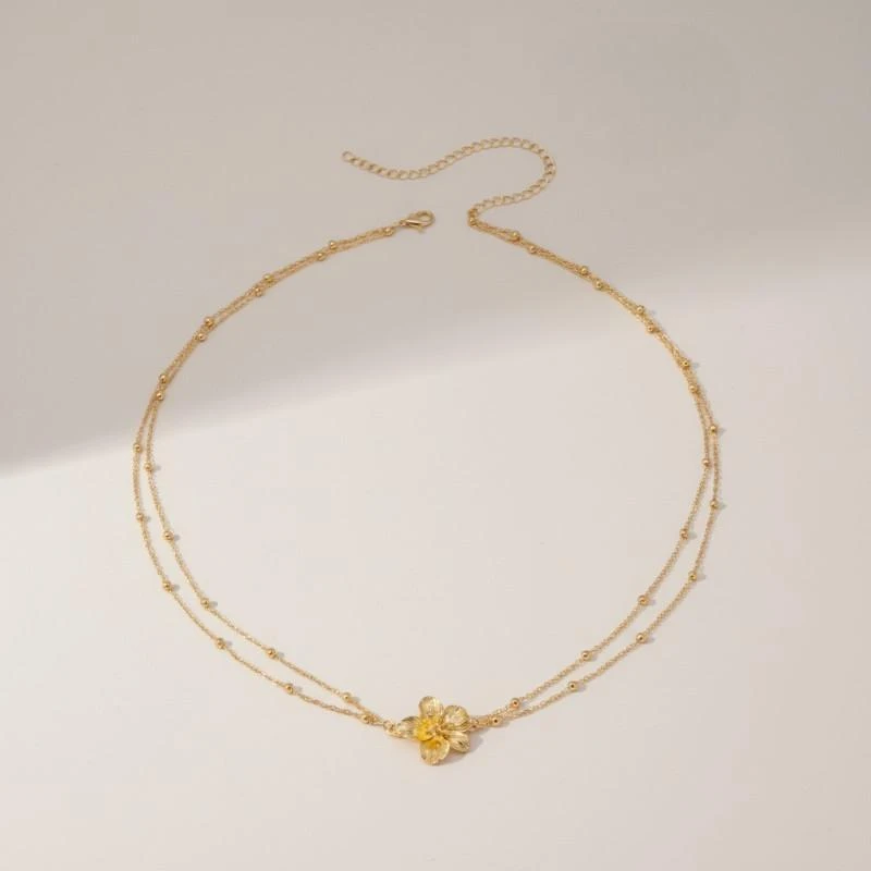 Flower and golden pearl waist chain 2844 at 9.99€ – photo 3
